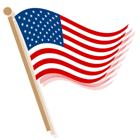  on Us Flag Clipart